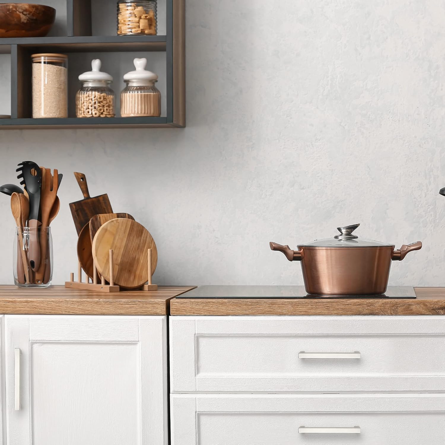 Ravinte 32 Pack 5 Inch Kitchen Square Cabinet Handles Satin Nickel Pulls Brushed Nickel Kitchen Cabinet Hardware Handles for Cupboard Drawer Pulls